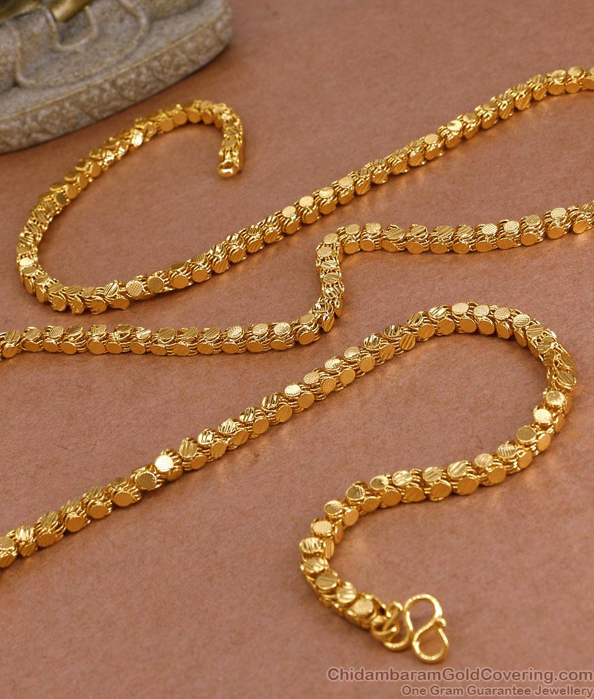 CHRT106-LG 30 Inch Long High Quality Four Side Oval Shaped Gold Chain For Women CHRT106-LG 30 Inch Long High Quality Four Side Oval Shaped Gold Chain For Women