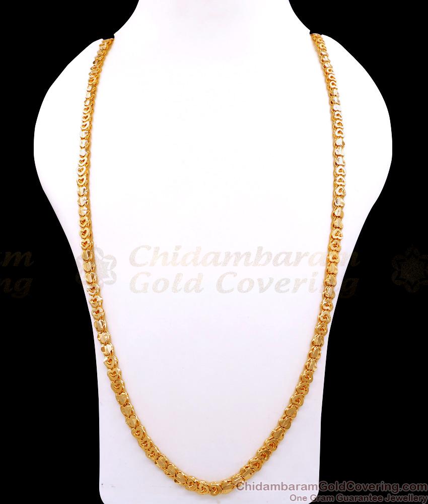 CHRT107-LG 30 Inch Long Heart Shaped Gold Imitation Chain Design For Women CHRT107-LG 30 Inch Long Heart Shaped Gold Imitation Chain Design For Women