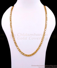 CHRT110 Plain 1 Gram Gold Chain For Regular Use At Affordable Price