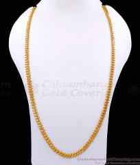 CHRT30-Lg 30 Inch Long Iconic Oval Cut One Gram Gold Chain Design for Ladies