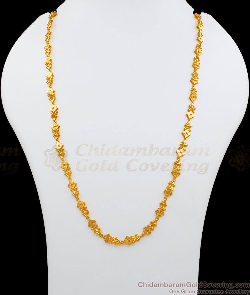 CHRT32 - Fancy 24 Inches Gold Plated Chain Designs Buy Online Daily Wear
