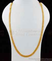 CHRT37 - 24 Inches Long Heart Model One Gram Gold Thick Chain Latest Designs