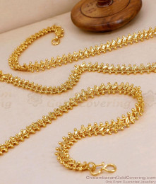 CHRT44-LG - 30 Inches Long One Gram Gold Kattuvadam Chain Design