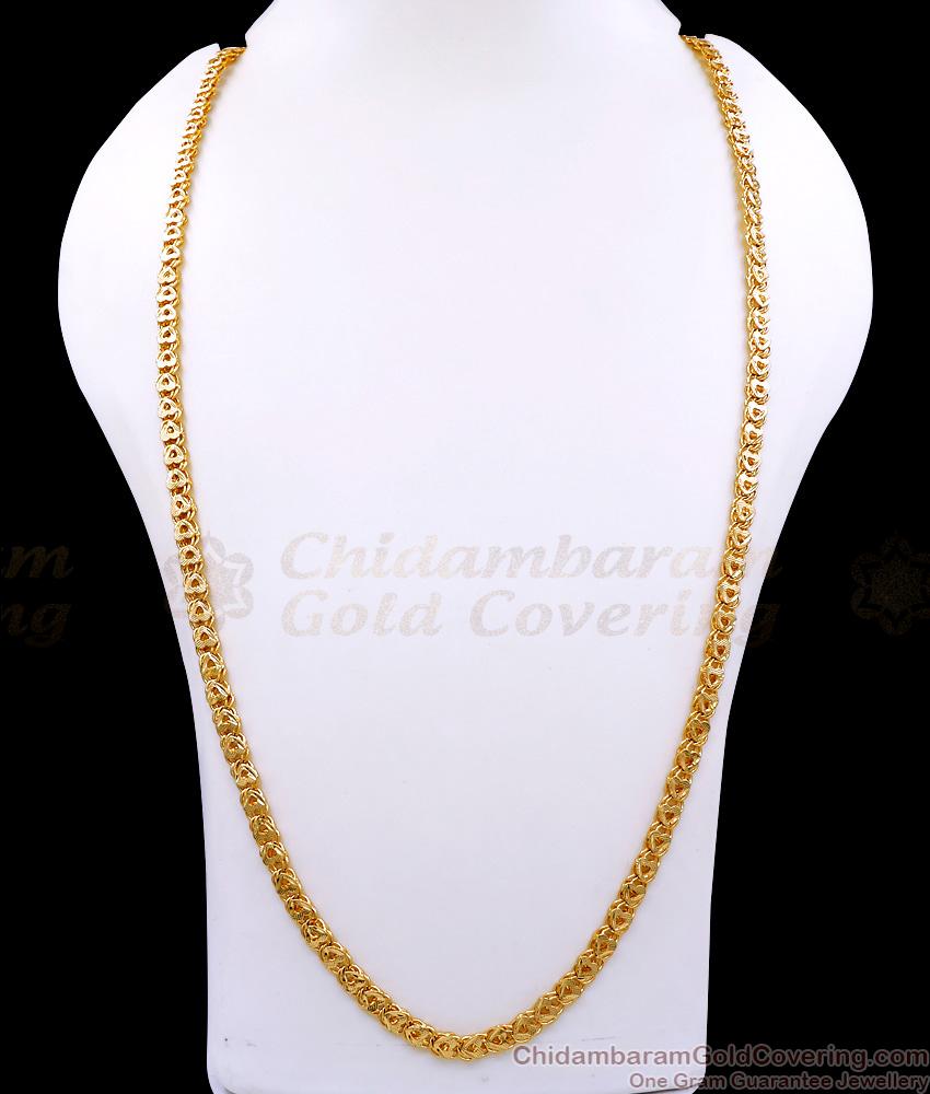 CHRT53-Lg 30 Inch Long Heart Shape Long Gold Chain For Women Gift for Valentine CHRT53-Lg 30 Inch Long Heart Shape Long Gold Chain For Women Gift for Valentine