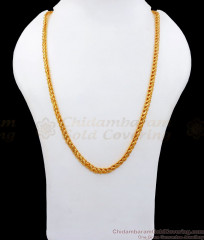 CHRT57 Lotus Leaf Design One Gram Gold Chain Shop Online