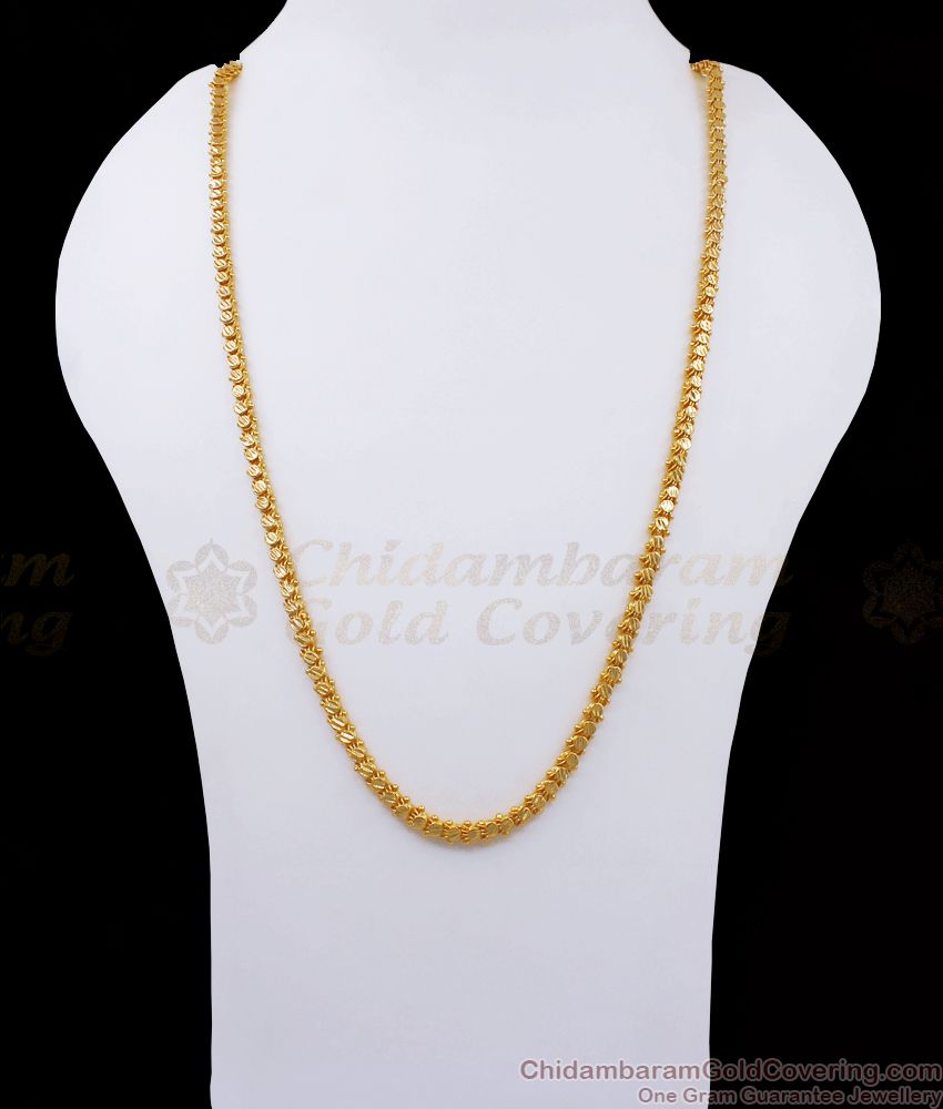 CHRT62 Lovely Jasmine Type Gold Plated Chain Daily Wear Collection