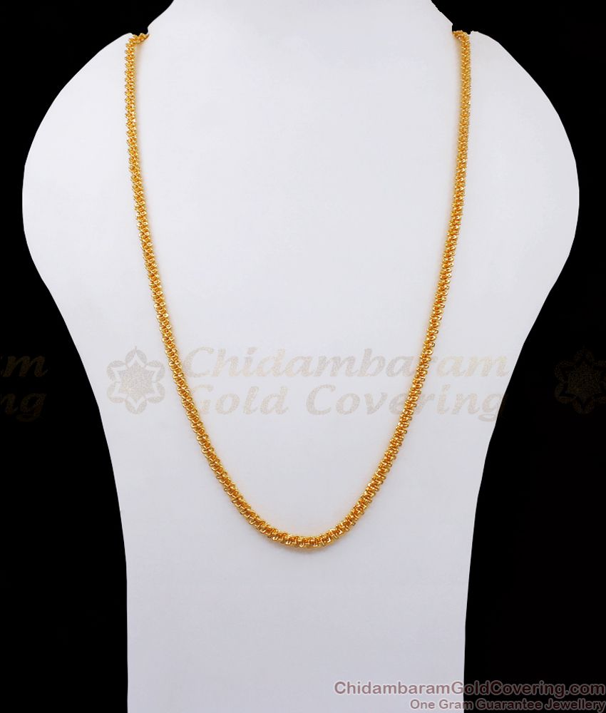 CHRT64 One Gram Gold Chain Spring Design Stylish Collection