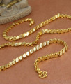 CHRT76-LG - 30 Inches Long Traditional South Indian Oval Link Gold Plated Ethnic Chain CHRT76-LG - 30 Inches Long Traditional South Indian Oval Link Gold Plated Ethnic Chain