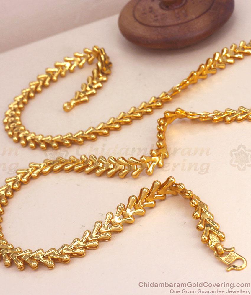 CHRT77 Christmas Tree Design One Gram Gold Chain Stylish Collection Shop Online