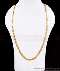 CHRT81-LG - 30 Inches Long One Gram Gold Oval Shaped Chain Matt Finish CHRT81-LG - 30 Inches Long One Gram Gold Oval Shaped Chain Matt Finish