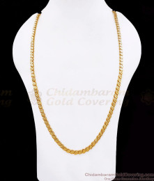 CHRT81-LG - 30 Inches Long One Gram Gold Oval Shaped Chain Matt Finish CHRT81-LG - 30 Inches Long One Gram Gold Oval Shaped Chain Matt Finish