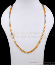 CHRT87 24 Inches Latest One Gram Gold Chain Leaf Design CHRT87 24 Inches Latest One Gram Gold Chain Leaf Design
