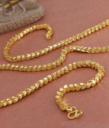 CHRT95 High Quality  Heart Shaped Gold Imitation Square Cut Chain