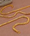 CHRT97-LG - 30 Inch Long Oval Cut Gold Imitation Chain For Daily Wear CHRT97-LG - 30 Inch Long Oval Cut Gold Imitation Chain For Daily Wear