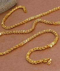 CHRT99 Elegant Heart Design Plain Gold Plated Chain For Women Fashion CHRT99 Elegant Heart Design Plain Gold Plated Chain For Women Fashion