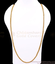 CHRT99-Lg 30 Inch Long Elegant Heart Design Plain Gold Plated Chain For Women Fashion CHRT99-Lg 30 Inch Long Elegant Heart Design Plain Gold Plated Chain For Women Fashion