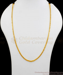 CJAY04-LG - 30 Inches Traditional Box Design One Gram Gold Chain for Daily Use
