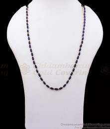 CKMN107 Attractive Black Pellets Gold Chain Designs Shop Online