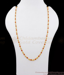 CKMN116 Red Pavalam Stone Gold Imitation Chain Shop Online CKMN116 Red Pavalam Stone Gold Imitation Chain Shop Online