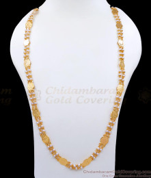 CKMN127-LG - 30 inches Long Traditional Double Layer Lakshmi Coin Chain White Pearls Shop Online CKMN127-LG - 30 inches Long Traditional Double Layer Lakshmi Coin Chain White Pearls Shop Online