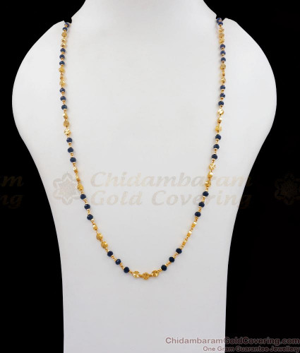 CKMN138 Unique Fashion Golden Black Beads Traditional Chain Shop Online