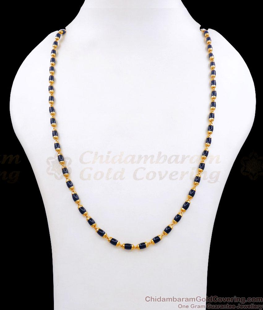 CKMN151 Latest Traditional Black Beads Gold Chain Daily Wear Collections