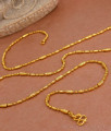 CKMN158 Beautiful Light Weight Gold Chain Small Cylindrical Design CKMN158 Beautiful Light Weight Gold Chain Small Cylindrical Design
