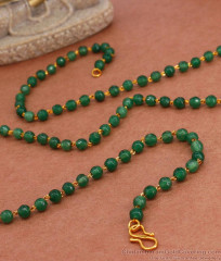 CKMN164 Handmade Jaipuri Green Jade Mala Regular Use Design CKMN164 Handmade Jaipuri Green Jade Mala Regular Use Design