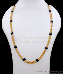 CKMN171 First Quality 2 Line Golden Beads Maalai With Black Crystals CKMN171 First Quality 2 Line Golden Beads Maalai With Black Crystals