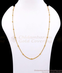 CKMN173 High Quality Micro Gold Plated Beads Chain Design CKMN173 High Quality Micro Gold Plated Beads Chain Design