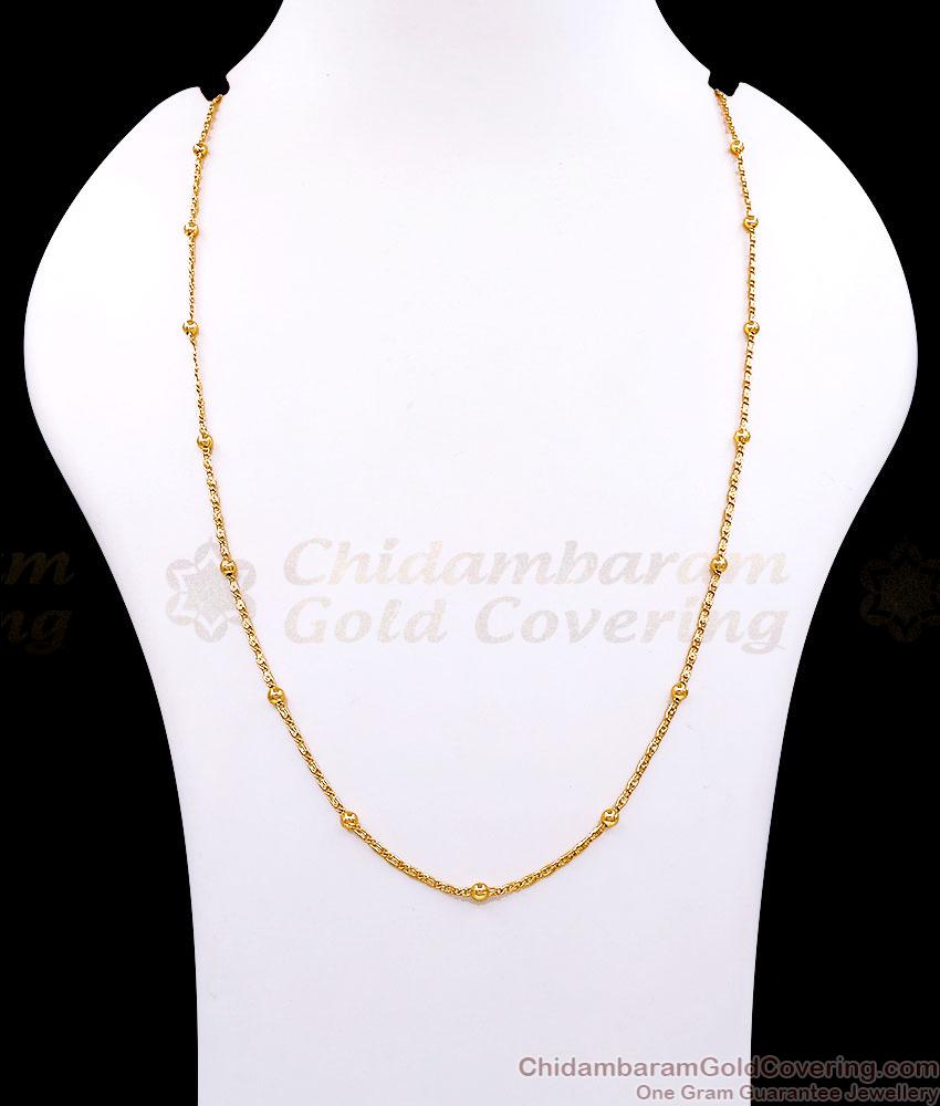 CKMN173 High Quality Micro Gold Plated Beads Chain Design CKMN173 High Quality Micro Gold Plated Beads Chain Design