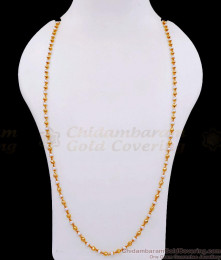 CKMN196-Lg 30 Inch Long Golden Beads Guarantee Chain Pearl Jewellery CKMN196-Lg 30 Inch Long Golden Beads Guarantee Chain Pearl Jewellery