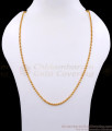 CKMN205 Thin Small Golden Beads Chain For Everyday Wear CKMN205 Thin Small Golden Beads Chain For Everyday Wear