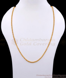 CKMN205 Thin Small Golden Beads Chain For Everyday Wear CKMN205 Thin Small Golden Beads Chain For Everyday Wear