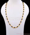 CKMN212 Buy One Gram Gold Black Beaded Chain Mangalsutra Design For Women CKMN212 Buy One Gram Gold Black Beaded Chain Mangalsutra Design For Women