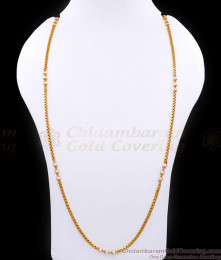 CKMN217-LG 30 Inch Long Traditional 1 Gram Gold Pearl Chain Collection Online
