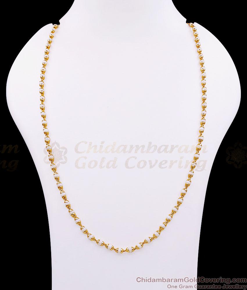 CKMN218 New Arrival Pearl Chain Gold Plated Guarantee Jewelry