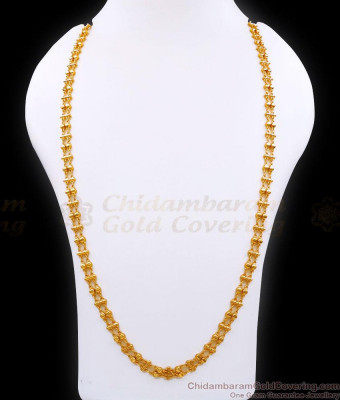 CKMN220-LG 30 Inch Long One Gram Gold Rettavadam Chain Design For Women