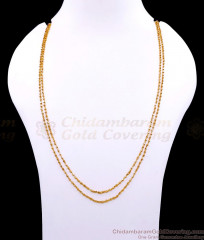 CKMN224 Buy Plain Gold Imitation Rettavadam Thin Chain For Women CKMN224 Buy Plain Gold Imitation Rettavadam Thin Chain For Women