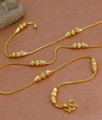 CKMN227 Real Gold Design Milagu Mani Chain Collections For Women