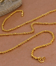 CKMN231 Stylish Interlock Gold Imitation Chain Daily Wear Jewelry Design
