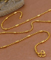 CKMN232 Real Gold Design Small Beads Design Fancy Chain Collections Online