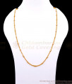 CKMN232 Real Gold Design Small Beads Design Fancy Chain Collections Online