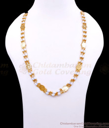 CKMN240 Kerala Pattern Pearl Beaded Lakshmi Coin Gold Chain CKMN240 Kerala Pattern Pearl Beaded Lakshmi Coin Gold Chain