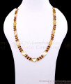 CKMN241 Traditional 1 Gram Gold Lakshmi Coin Red Crystal Beads Chain CKMN241 Traditional 1 Gram Gold Lakshmi Coin Red Crystal Beads Chain