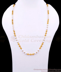 CKMN242 Classic Pearl Design Gold Imitation Milagu Mani Chain For Women CKMN242 Classic Pearl Design Gold Imitation Milagu Mani Chain For Women