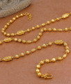 CKMN243 Daily Wear One Gram Gold Beaded Chain Traditional Jewelry Design CKMN243 Daily Wear One Gram Gold Beaded Chain Traditional Jewelry Design
