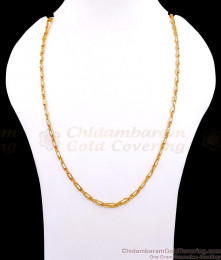 CKMN246 Unique One Gram Gold Chain Tube Design For Daily Use CKMN246 Unique One Gram Gold Chain Tube Design For Daily Use