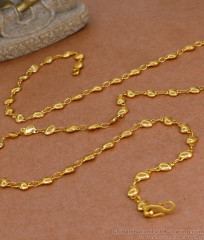 CKMN247 Latest Micro Gold Polish Chain Oval Shaped Charms Design Online CKMN247 Latest Micro Gold Polish Chain Oval Shaped Charms Design Online