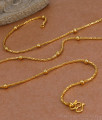 CKMN248 Buy Thin One Gram Gold Chain Beads Design For Daily Wear Online CKMN248 Buy Thin One Gram Gold Chain Beads Design For Daily Wear Online